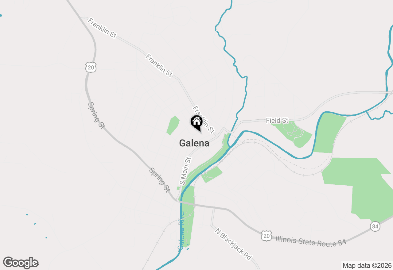 Map of 107 N Prospect Street, Galena, IL 61036