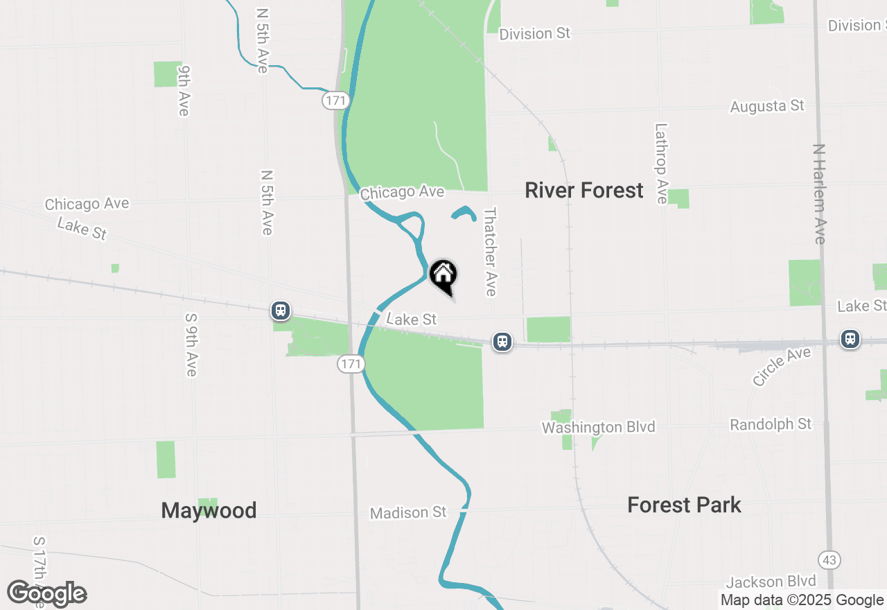 Map of 515 Auvergne Place, River Forest, IL 60305