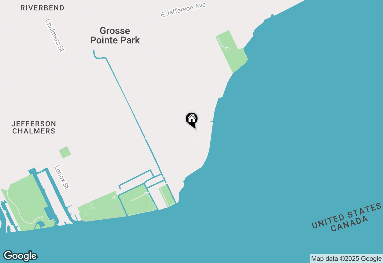 Map of 536 Middlesex Road, Grosse Pointe Park, MI 48230