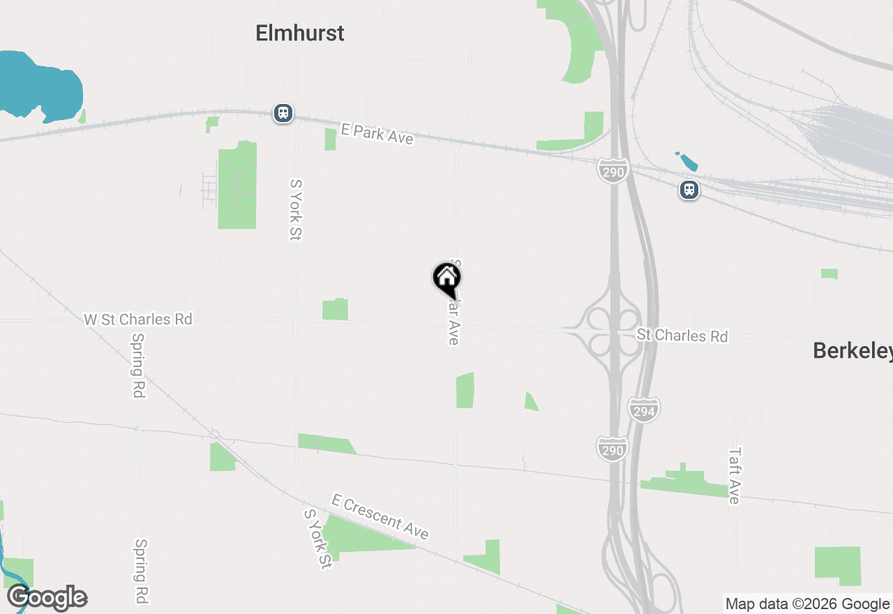 Map of 324 S Poplar Avenue, Elmhurst, IL 60126