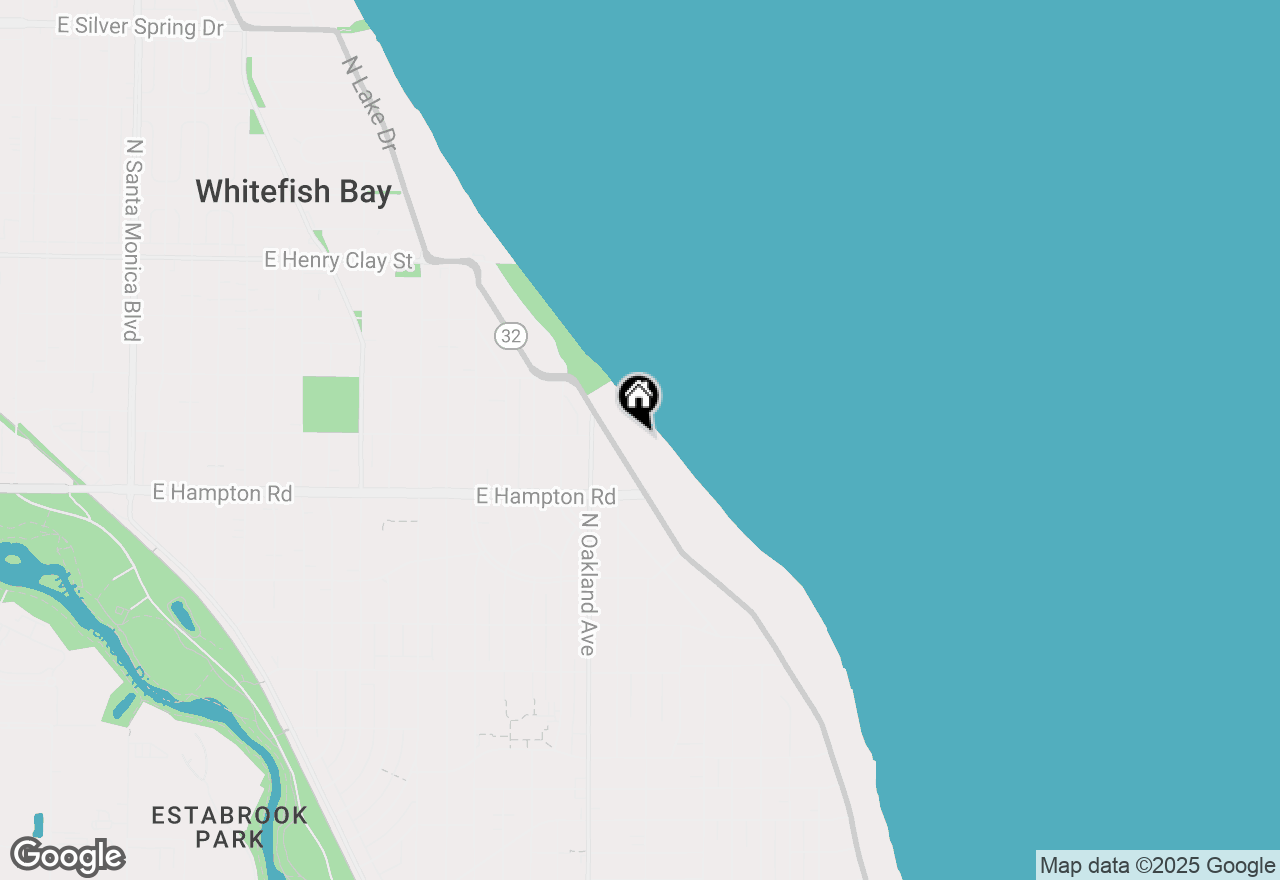 Map of 4850 N Lake Dr, Whitefish Bay, WI 53217