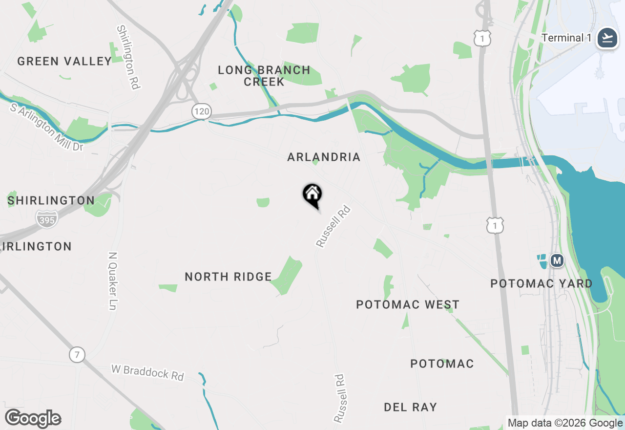 Map of 3408 Alabama Avenue, Alexandria, VA 22305