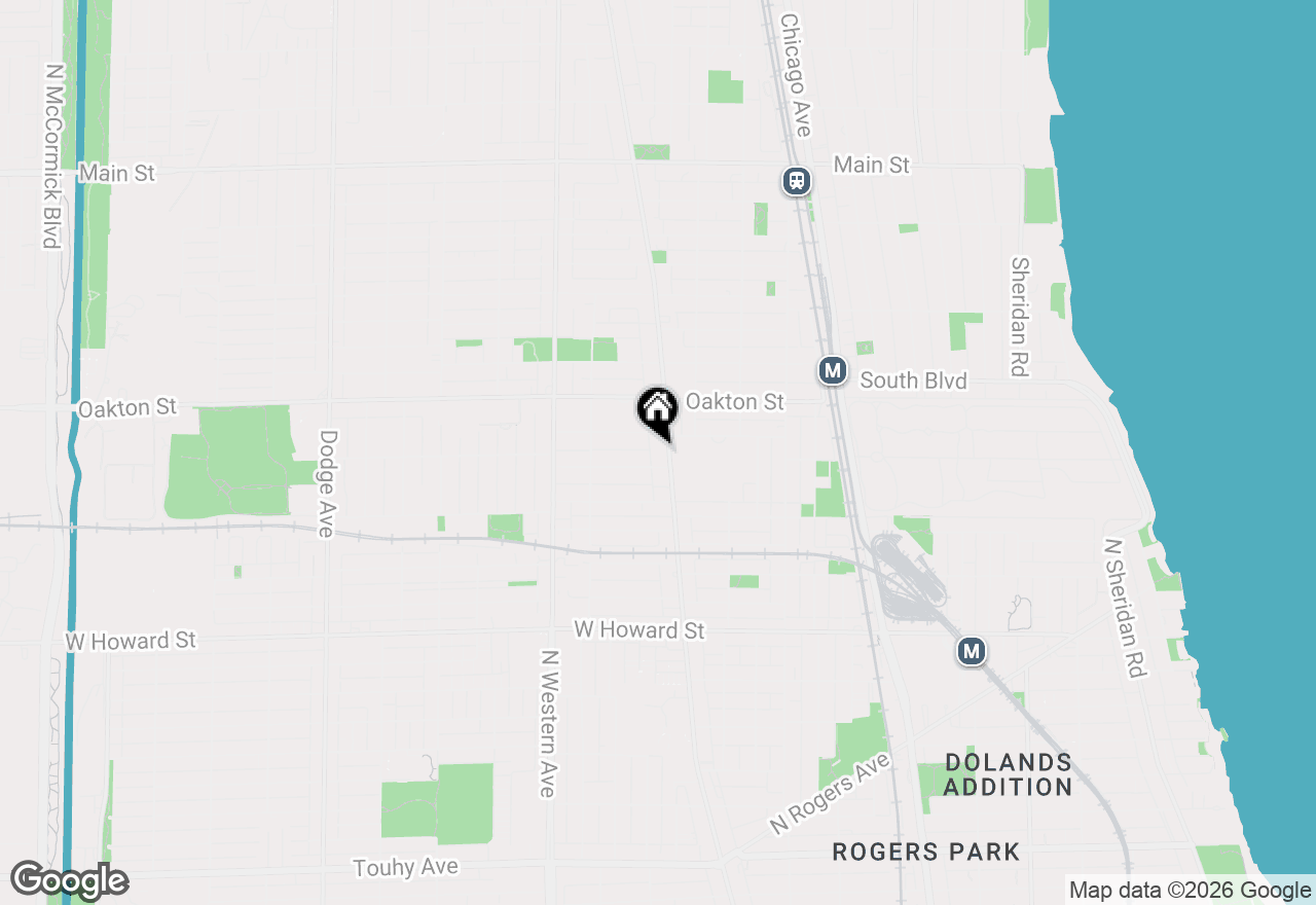 Map of 410 Ridge Avenue #23-2, Evanston, IL 60202