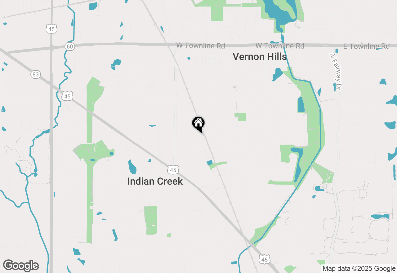 Map of 315 Meadow Court, Vernon Hills, IL 60061