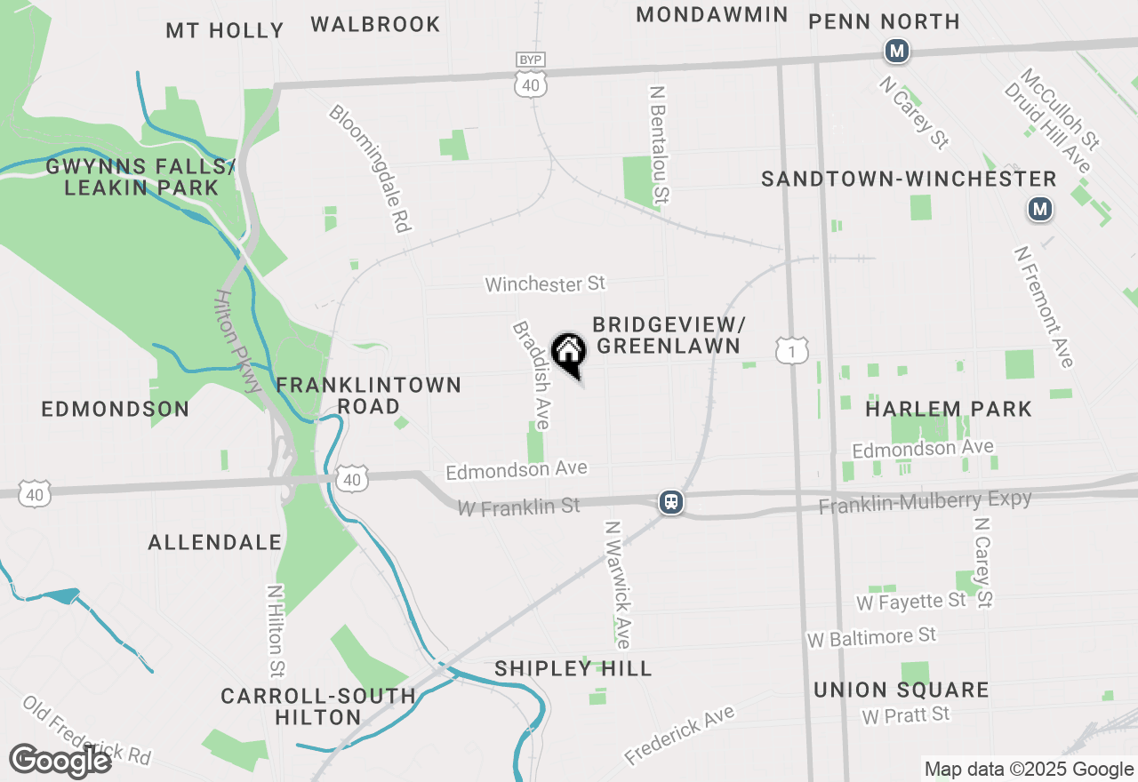 Map of 848 Whitmore Avenue, Baltimore, MD 21216