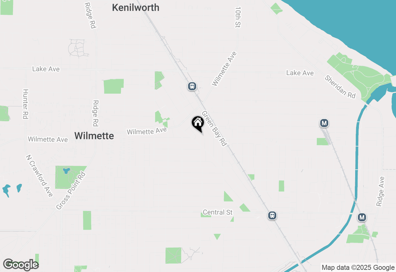 Map of 327 Park Avenue, Wilmette, IL 60091