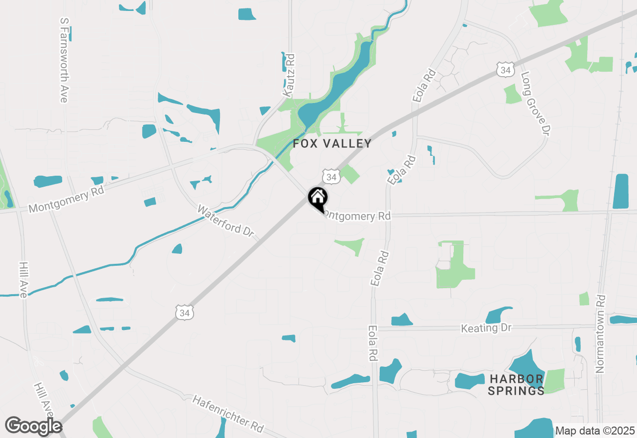 Map of 2262 Highfield Lane, Aurora, IL 60504