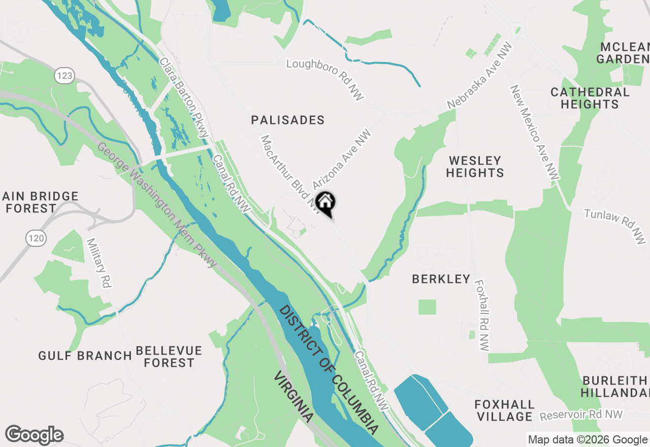 Map of 5112 Macarthur Boulevard Nw #2, Washington, DC 20016