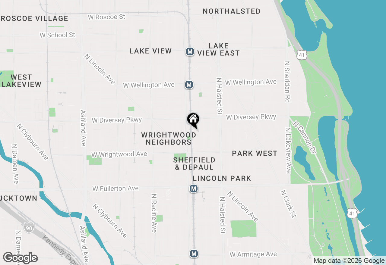 Map of 2708 N Wilton Avenue, Chicago, IL 60614