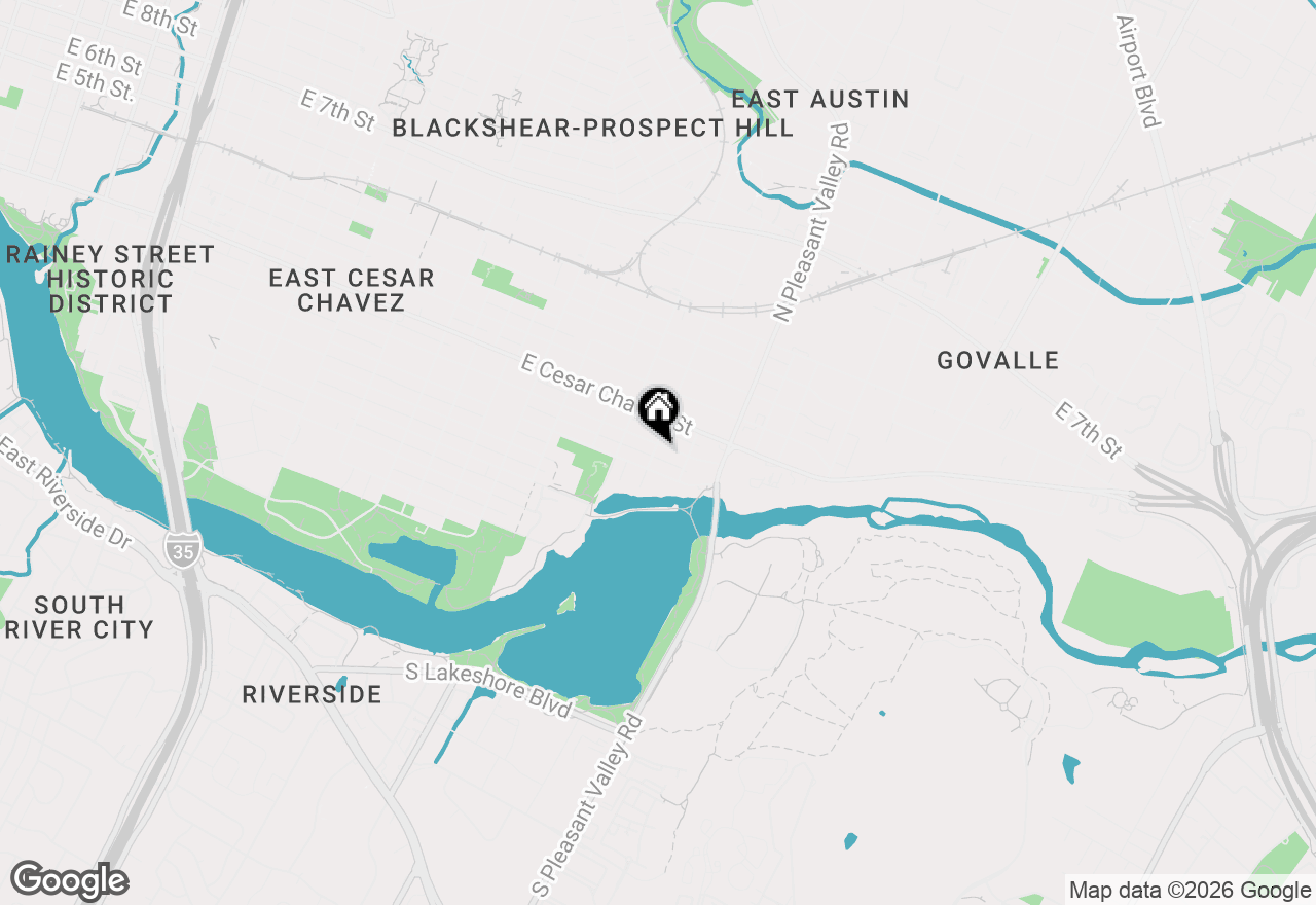 Map of 2601 Willow St #B, Austin, TX 78702