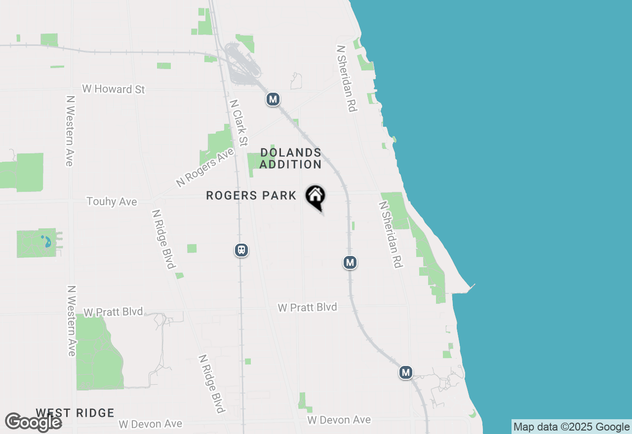 Map of 1525 W Estes Avenue #A5, Chicago, IL 60626