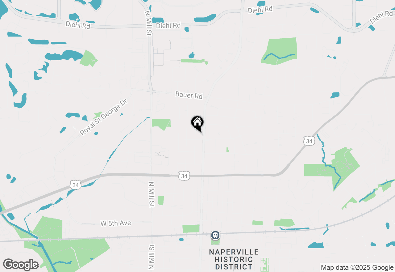 Map of 1216 N Main Street, Naperville, IL 60563