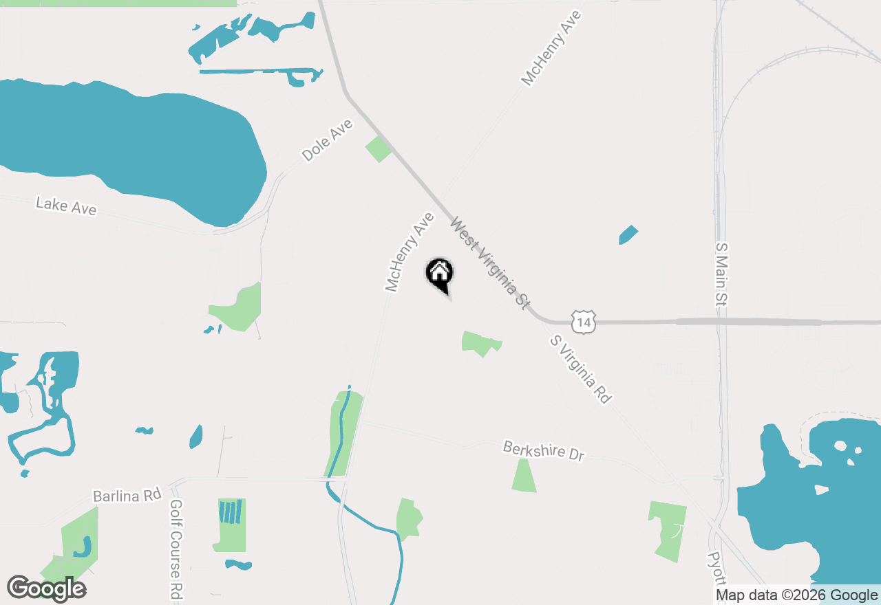 Map of 332 Everett Avenue, Crystal Lake, IL 60014