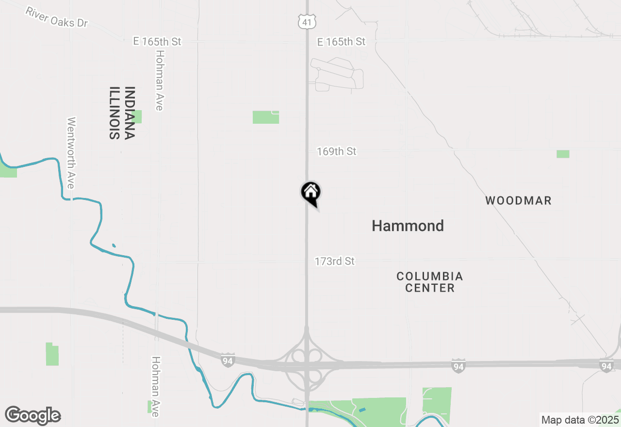 Map of 7113 Calumet Avenue #1, Hammond, IN 46324