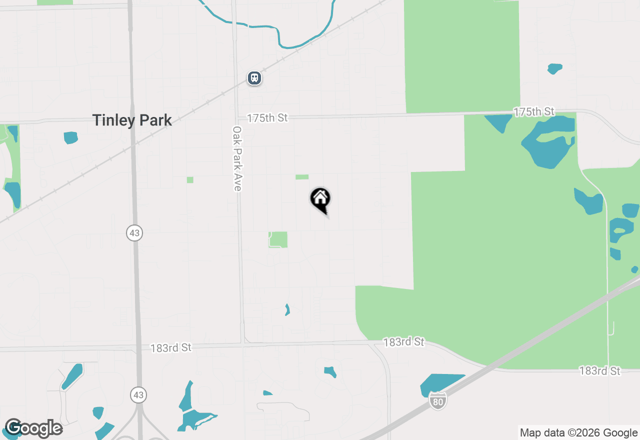 Map of 17842 65th Avenue, Tinley Park, IL 60477