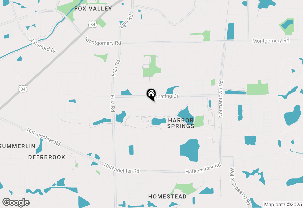 Map of 2723 Rosehall Lane, Aurora, IL 60503