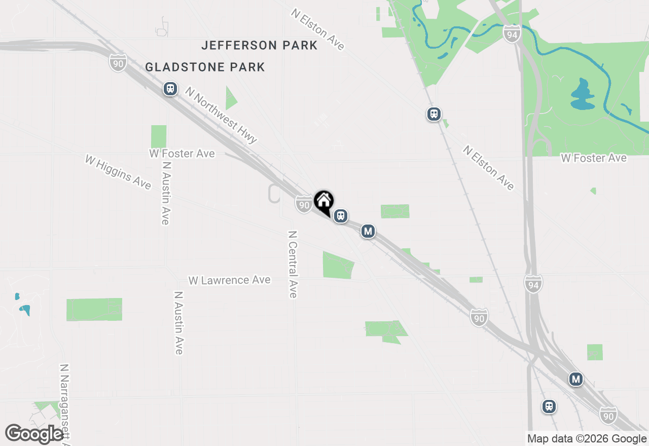 Map of 5457 W Edmunds Street #GA, Chicago, IL 60630