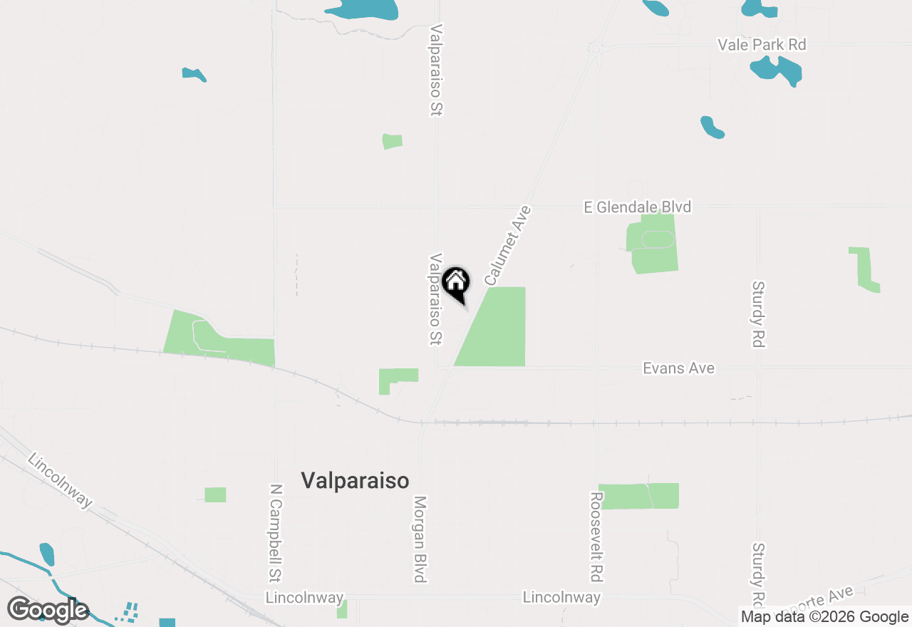 Map of 413 Mckinley Street, Valparaiso, IN 46383