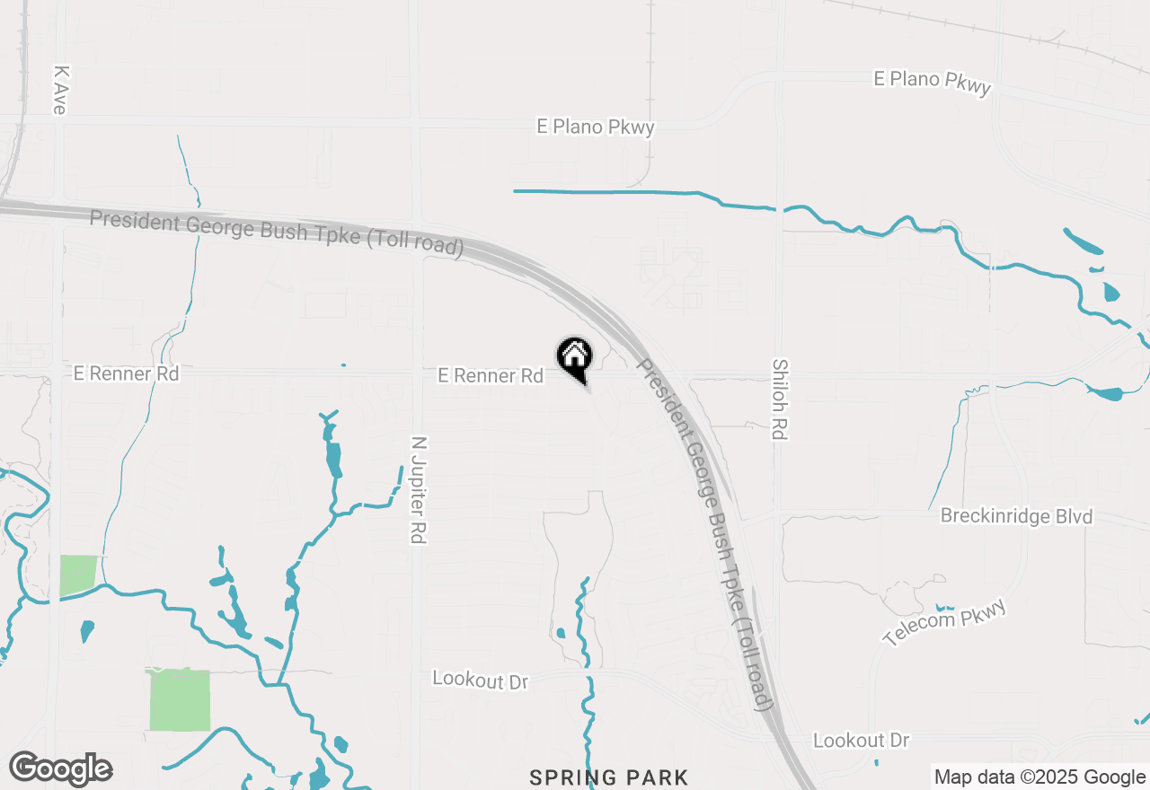 Map of 2561 Morning Glory Drive, Richardson, TX 75082