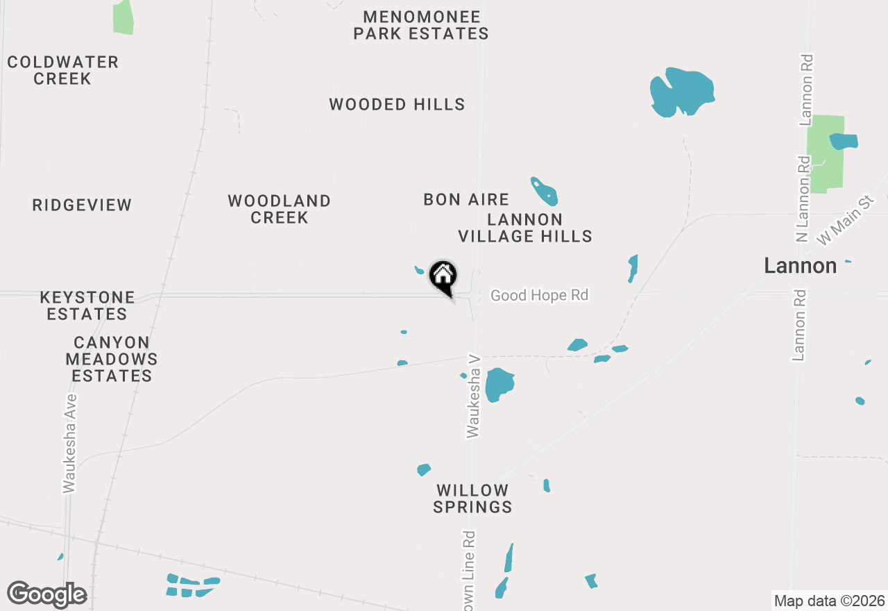 Map of N71W22103 Good Hope Rd, Lisbon, WI 53089