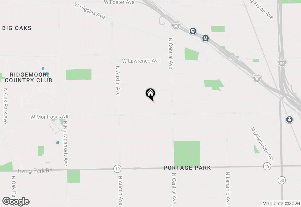 Map of 4450 N Mango Avenue, Chicago, IL 60630