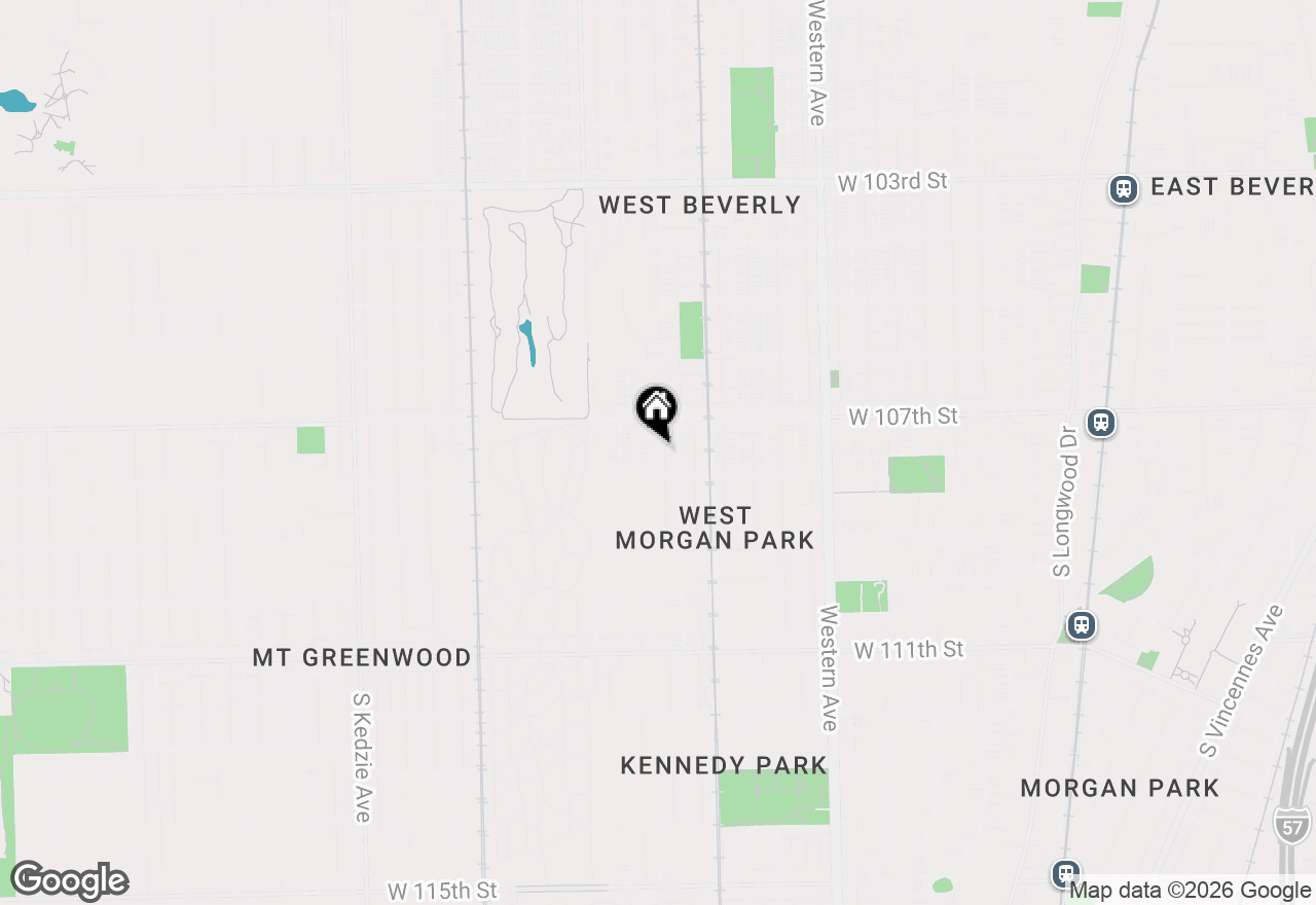 Map of 10735 S Washtenaw Avenue, Chicago, IL 60655