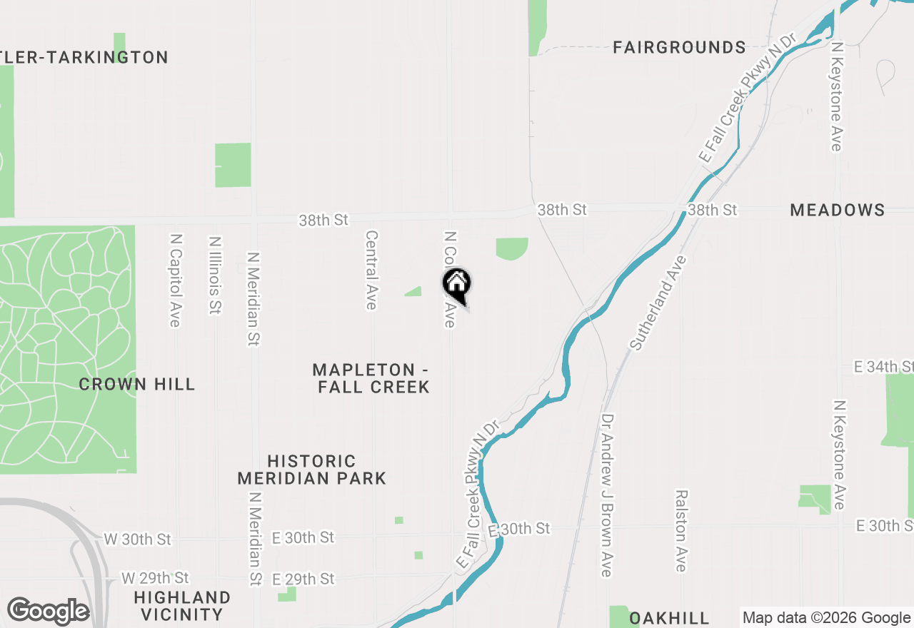 Map of 3535 N College Avenue, Indianapolis, IN 46205