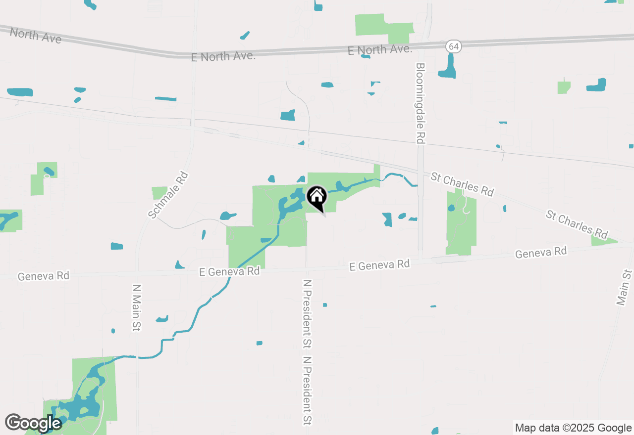 Map of 464 S President Street #101, Carol Stream, IL 60188