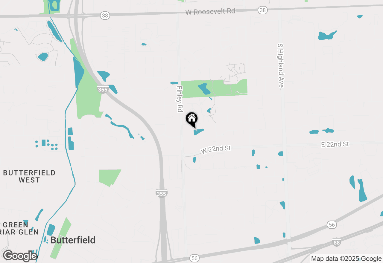 Map of 2005 S Finley Road #901, Lombard, IL 60148