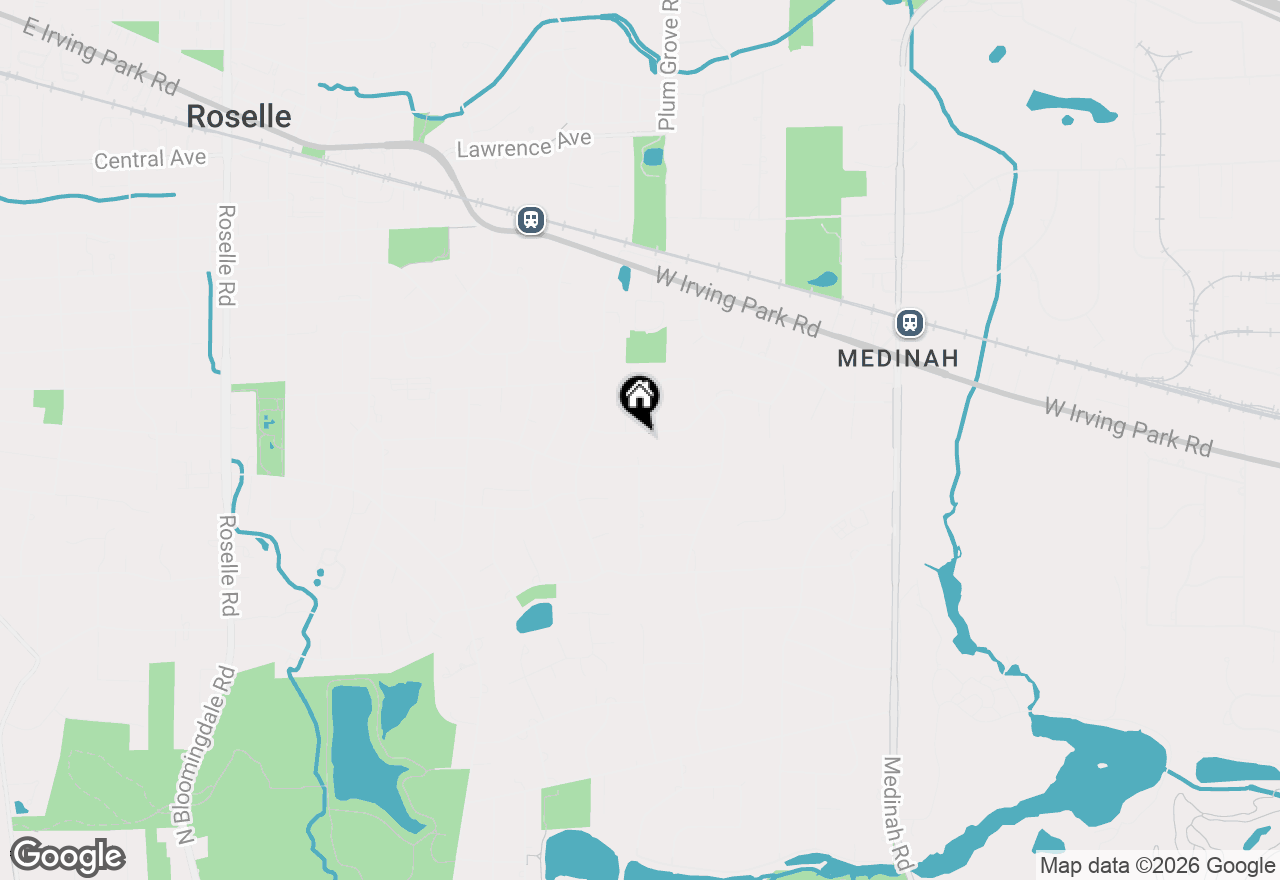 Map of 751 Sunnyside Road, Roselle, IL 60172
