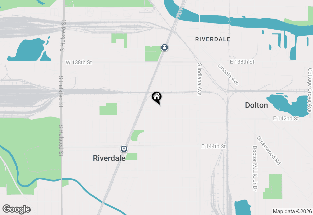 Map of 14104 S Clark Street, Riverdale, IL 60827