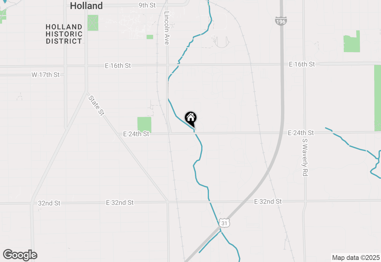 Map of 297 E 24th Street, Holland, MI 49423
