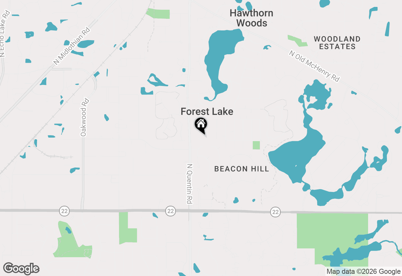 Map of 23511 N Cottage Road, Lake Zurich, IL 60047