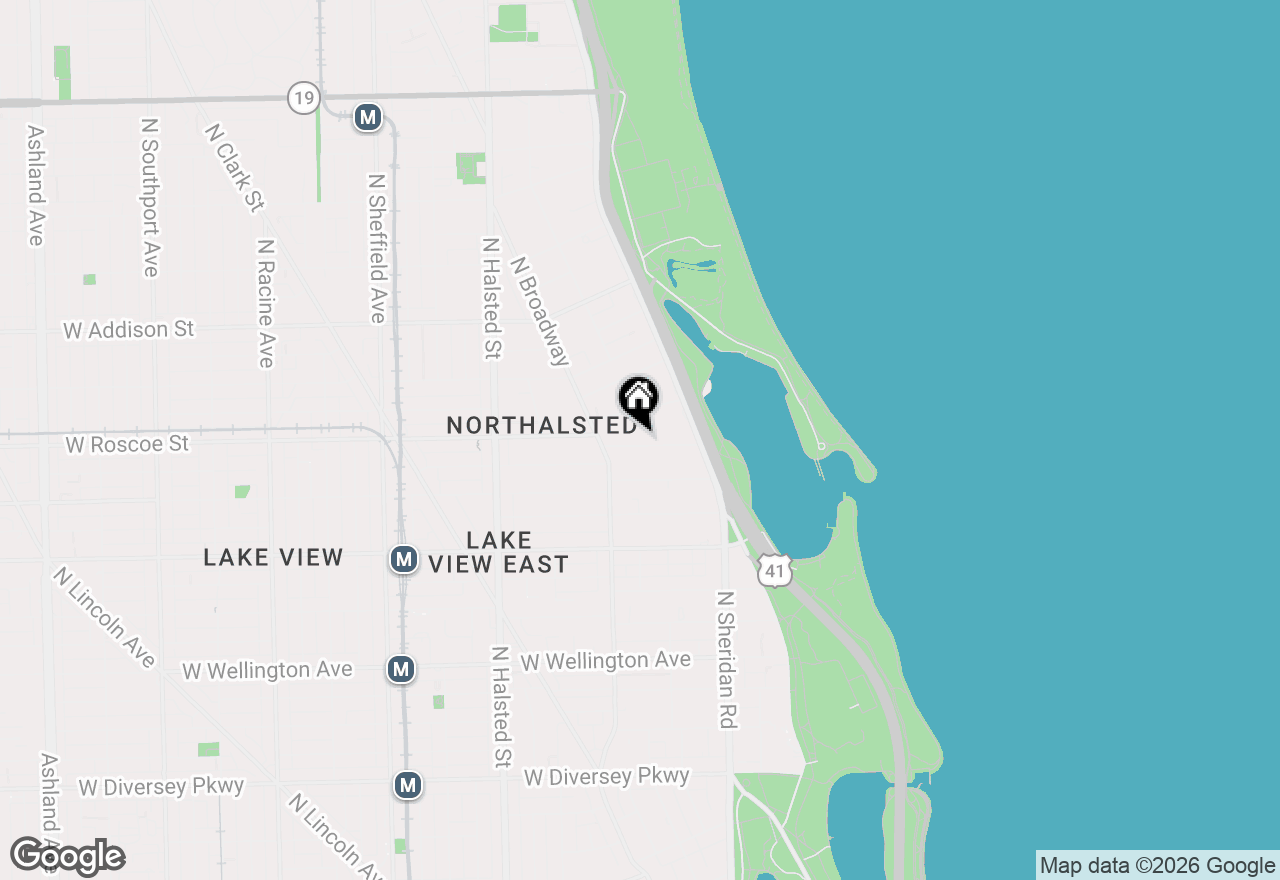 Map of 526 W Roscoe Street #2B, Chicago, IL 60657