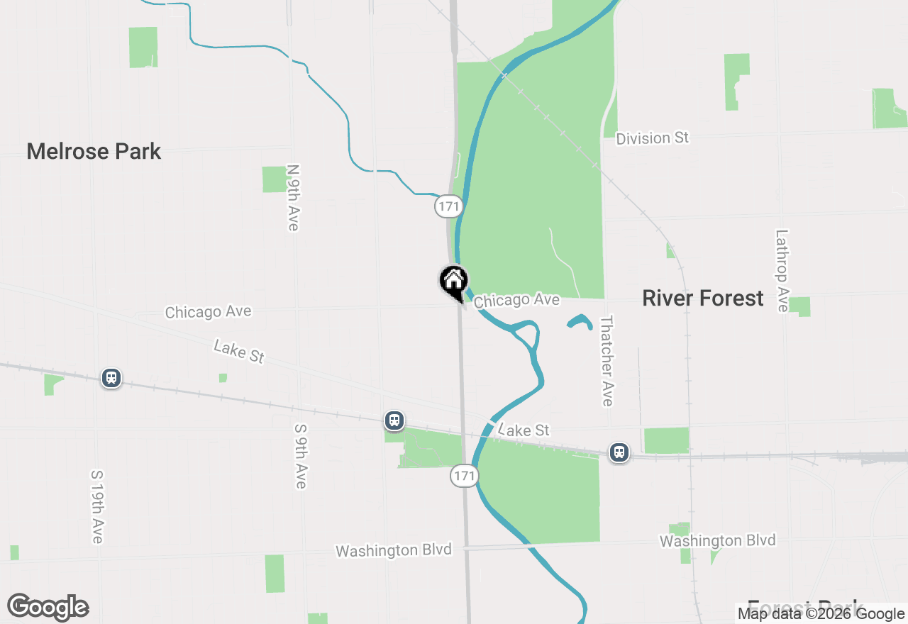 Map of 618 N 1st Avenue, Maywood, IL 60153