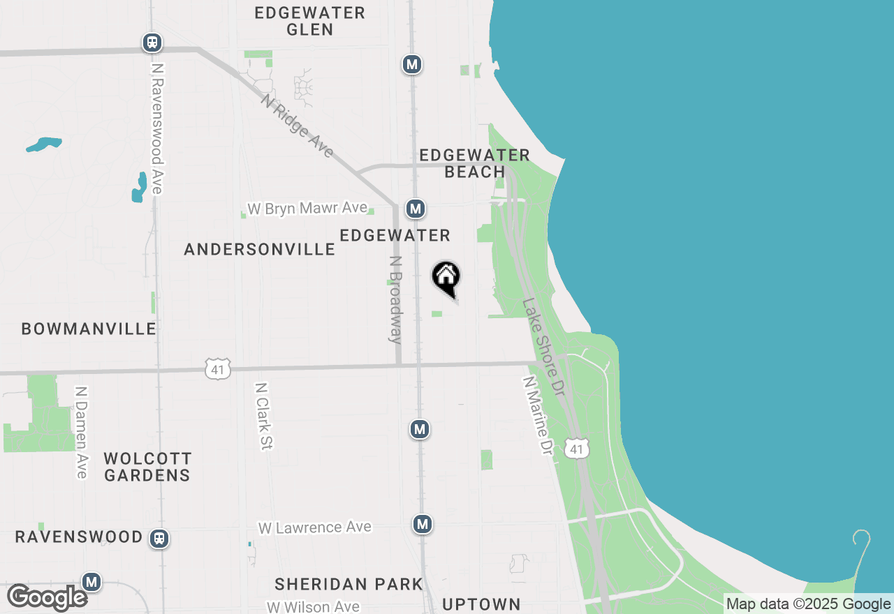 Map of 5320 N Kenmore Avenue #N, Chicago, IL 60640