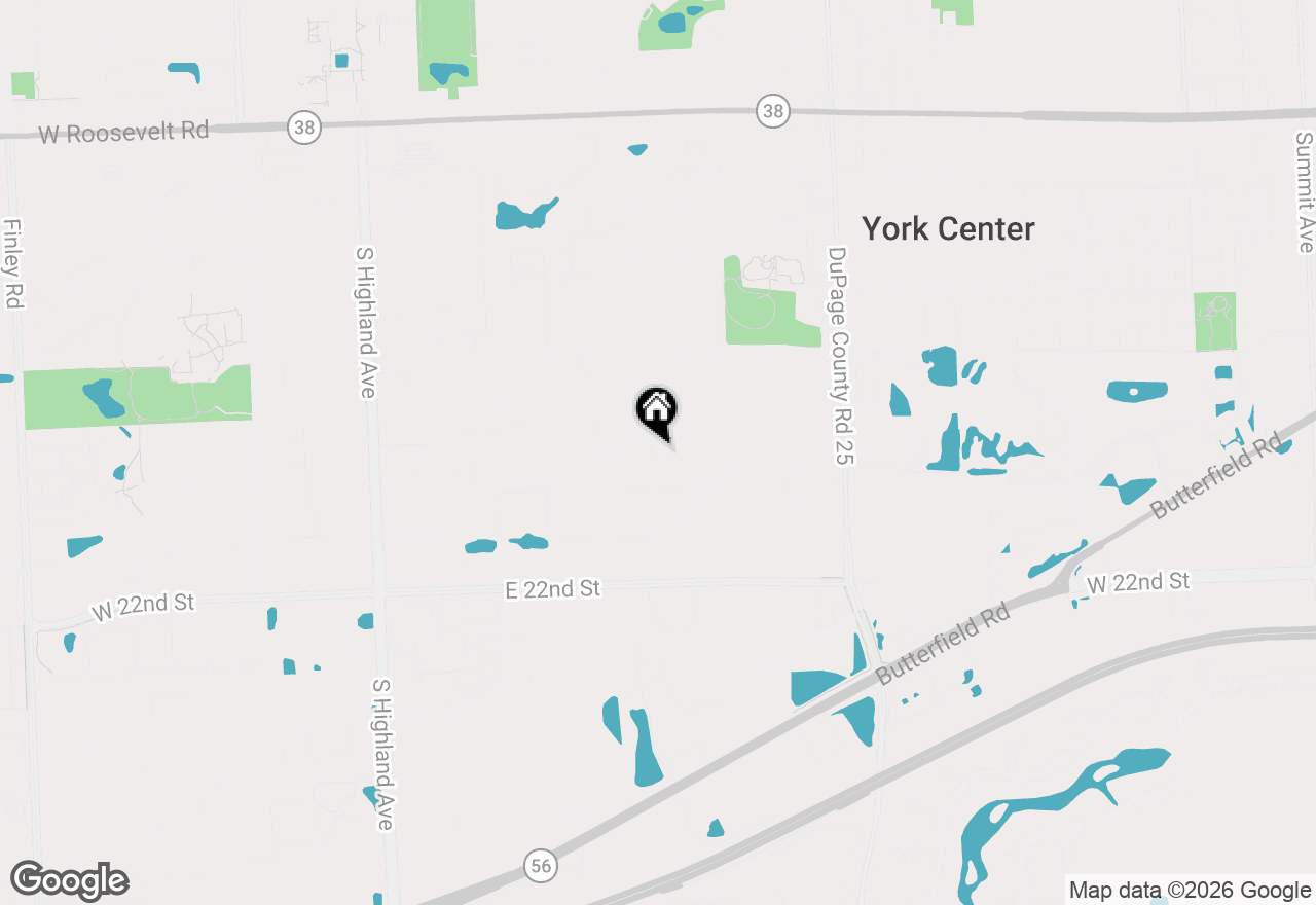 Map of 19W115 17th Place, Lombard, IL 60148