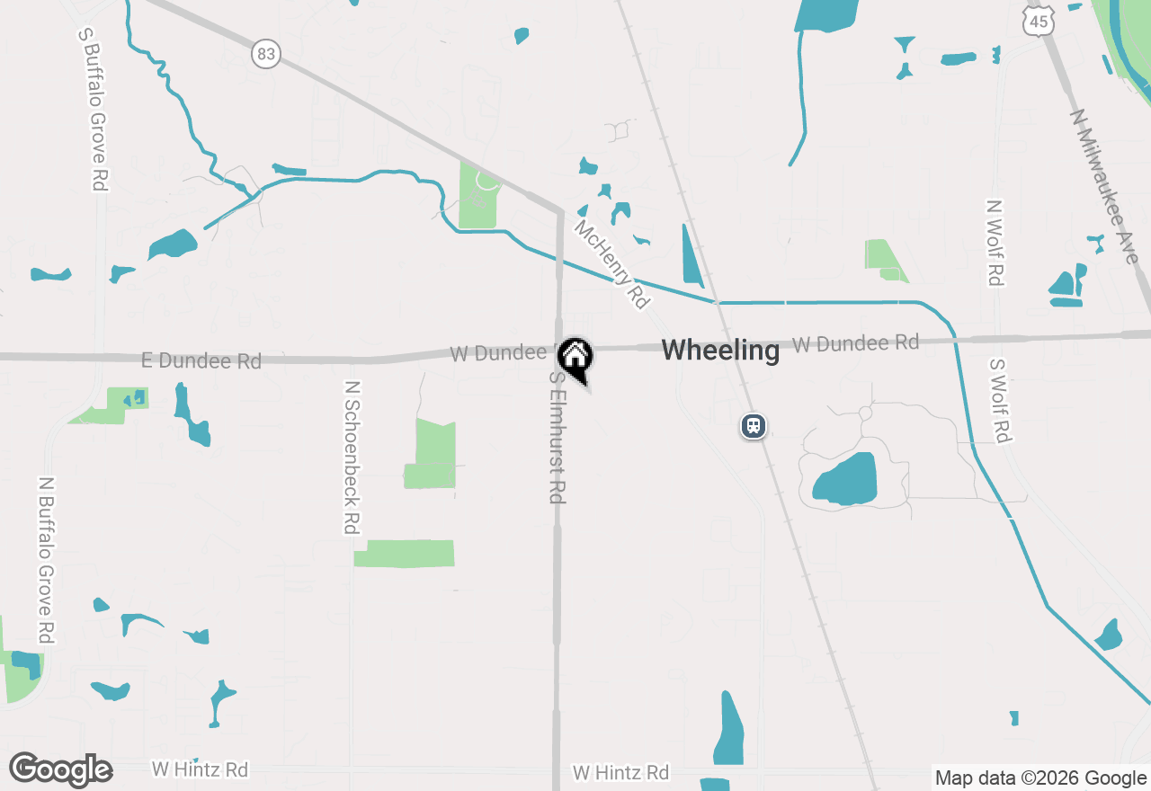 Map of 88 W Wayne Place, Wheeling, IL 60090