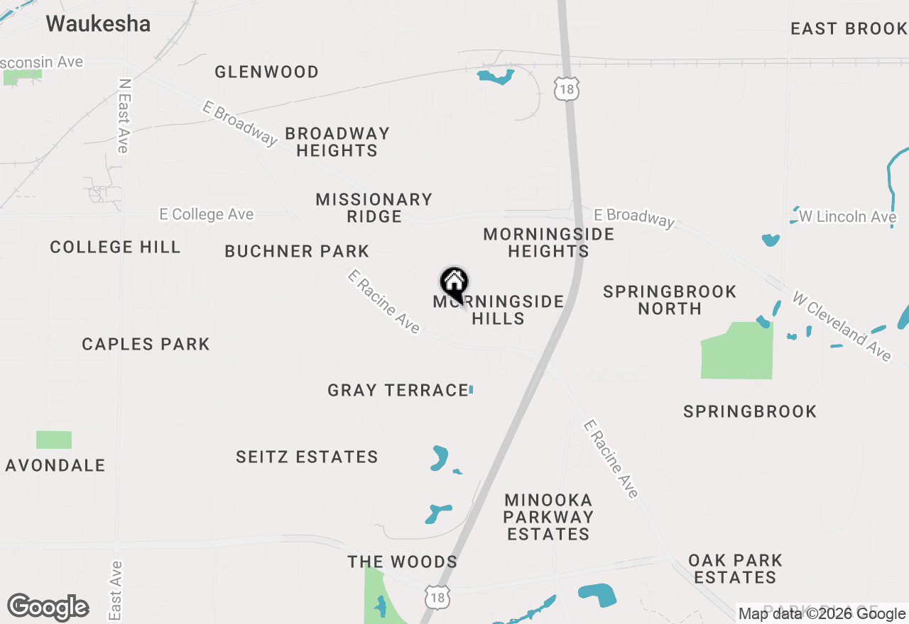 Map of 308 King William Ct S, Waukesha, WI 53186
