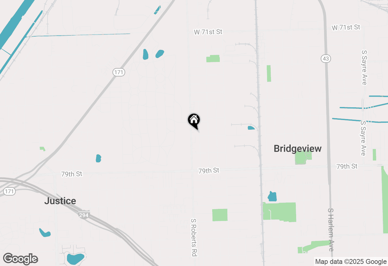 Map of 7653 S Roberts Road #1E, Bridgeview, IL 60455