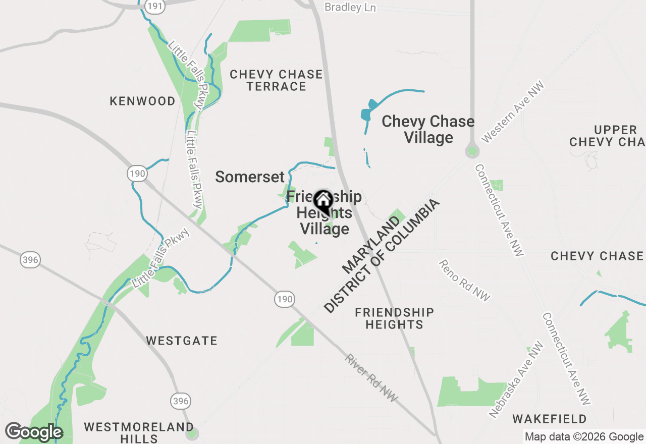 Map of 5500 Friendship Boulevard #1708N, Chevy Chase, MD 20815
