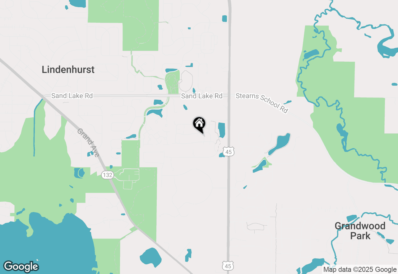 Map of 2885 Falling Waters Drive, Lindenhurst, IL 60046
