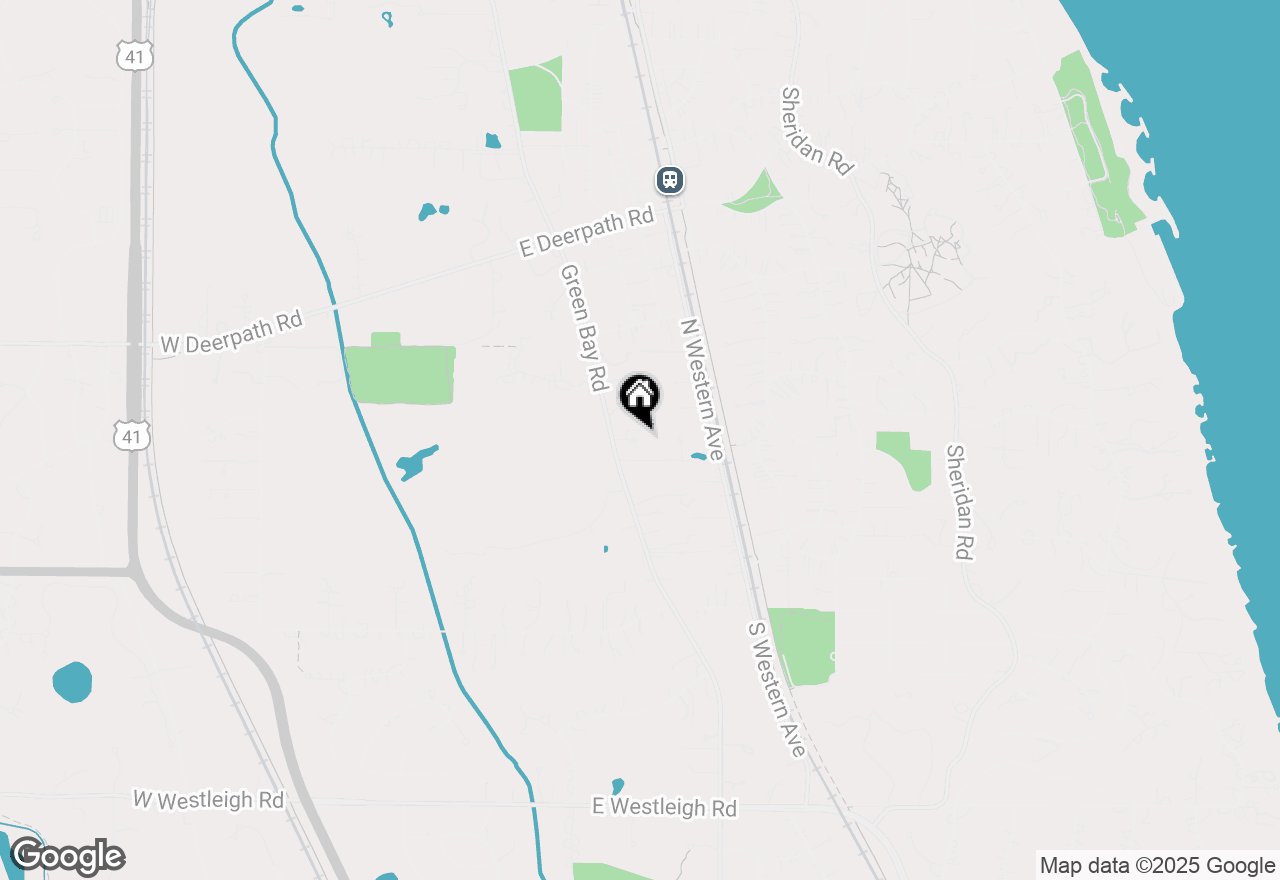 Map of 255 N Green Bay Road, Lake Forest, IL 60045