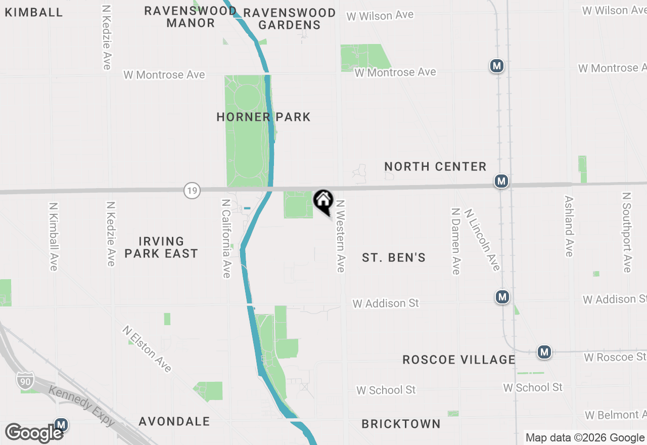 Map of 2439 W Byron Street, Chicago, IL 60618