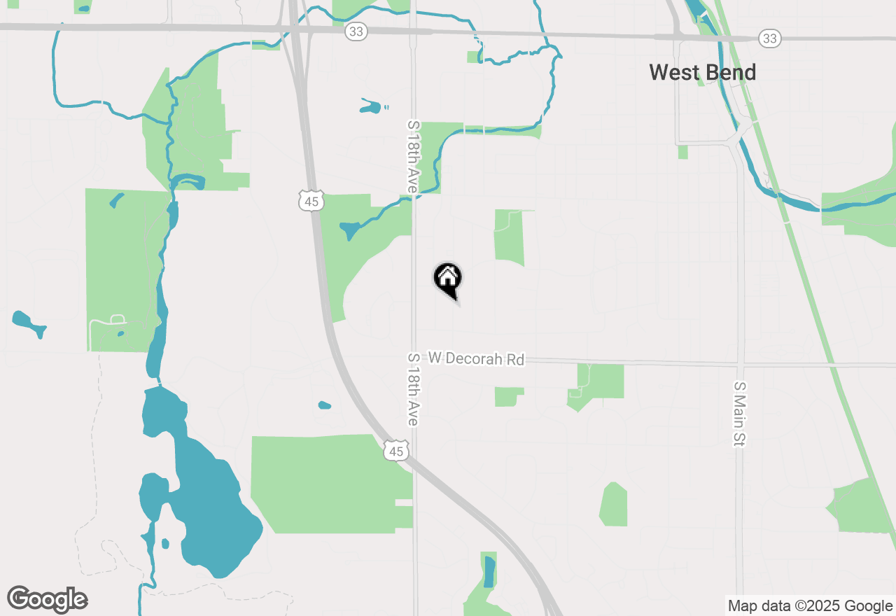 Map of 632 S 16th Ave, West Bend, WI 53095