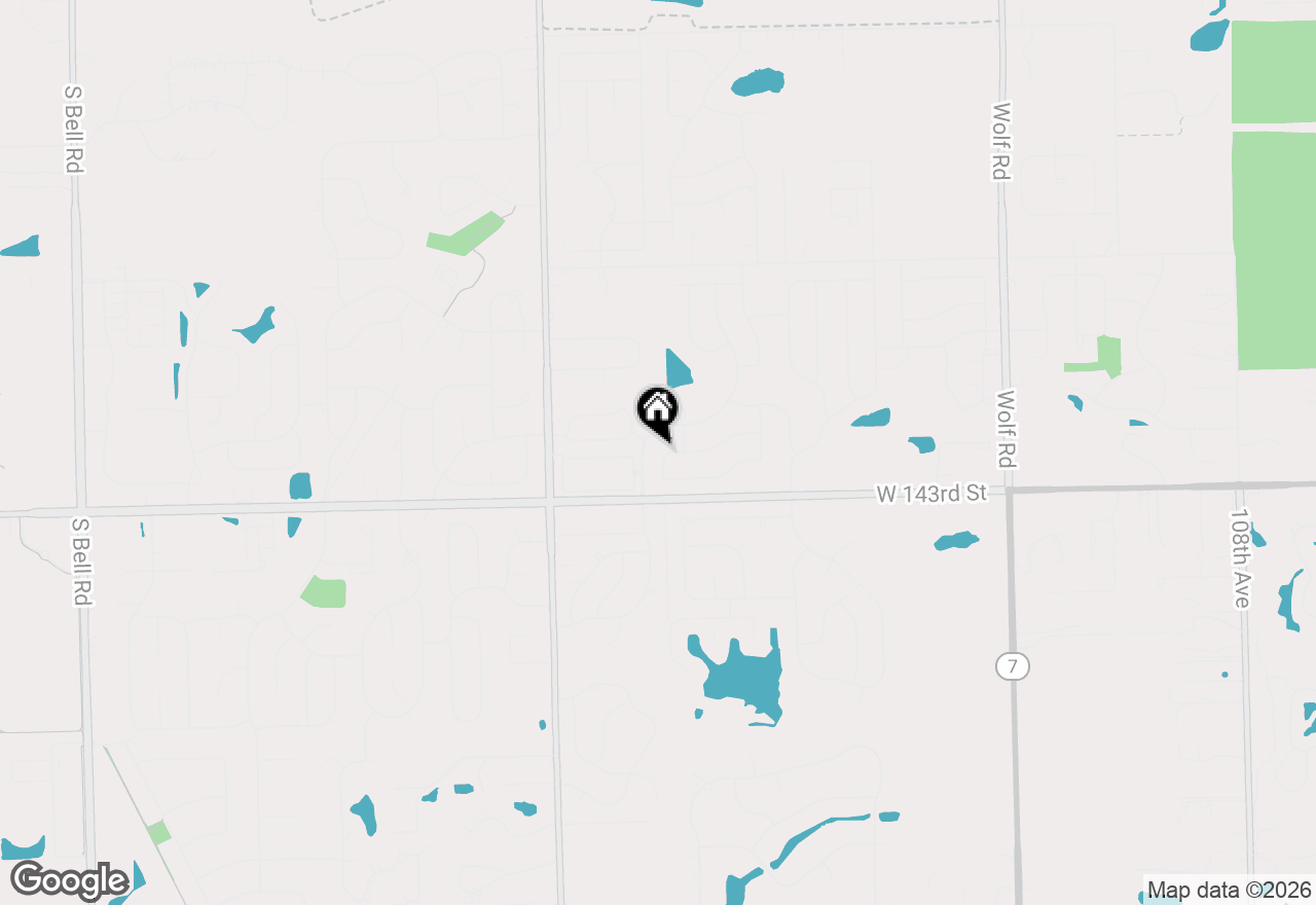 Map of 14212 Burnley Drive, Orland Park, IL 60467