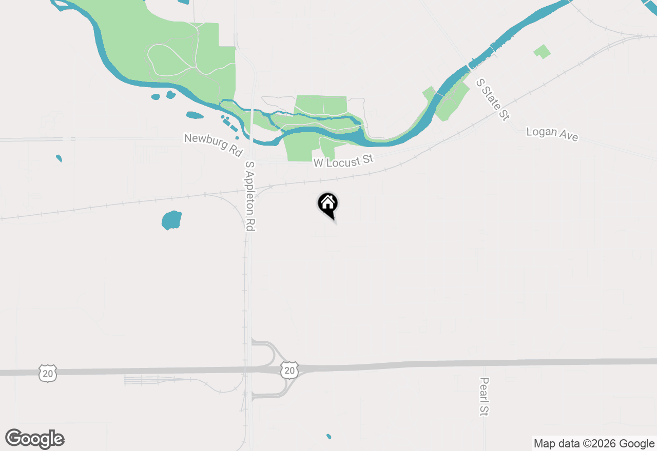 Map of 1126 Columbia Avenue, Belvidere, IL 61008