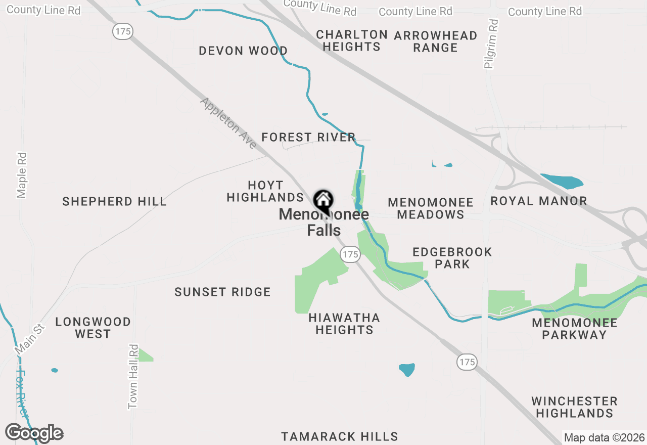 Map of W197N5323 Lodgepole Ct, Menomonee Falls, WI 53051