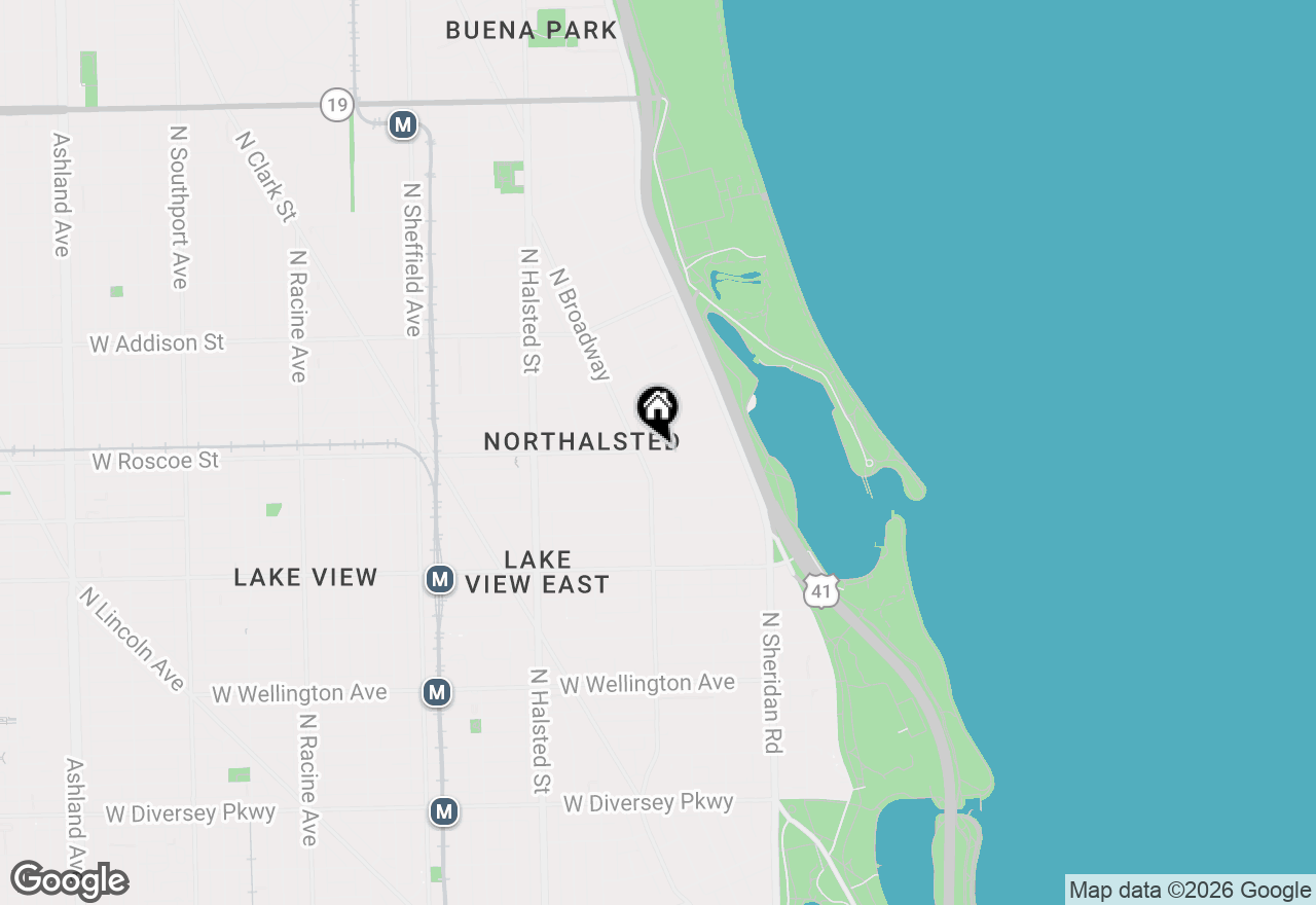 Map of 556 W Roscoe Street #3, Chicago, IL 60657