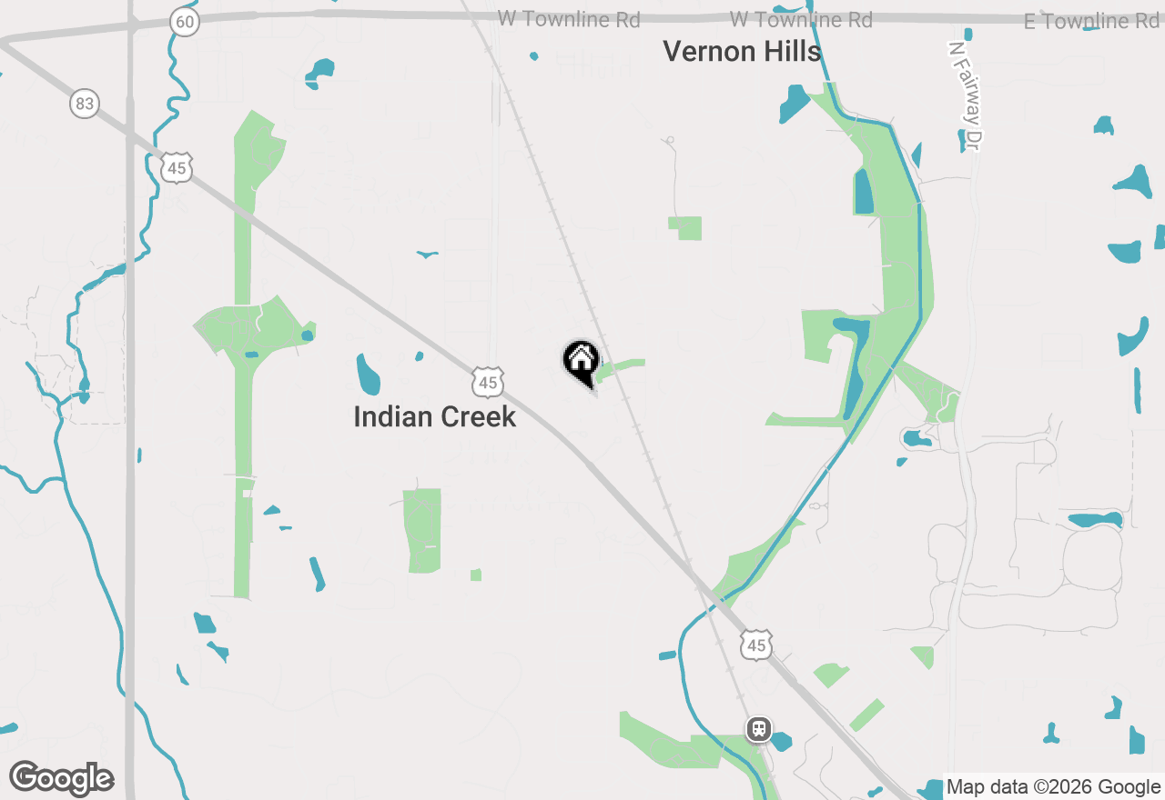 Map of 375 Ashwood Court, Vernon Hills, IL 60061